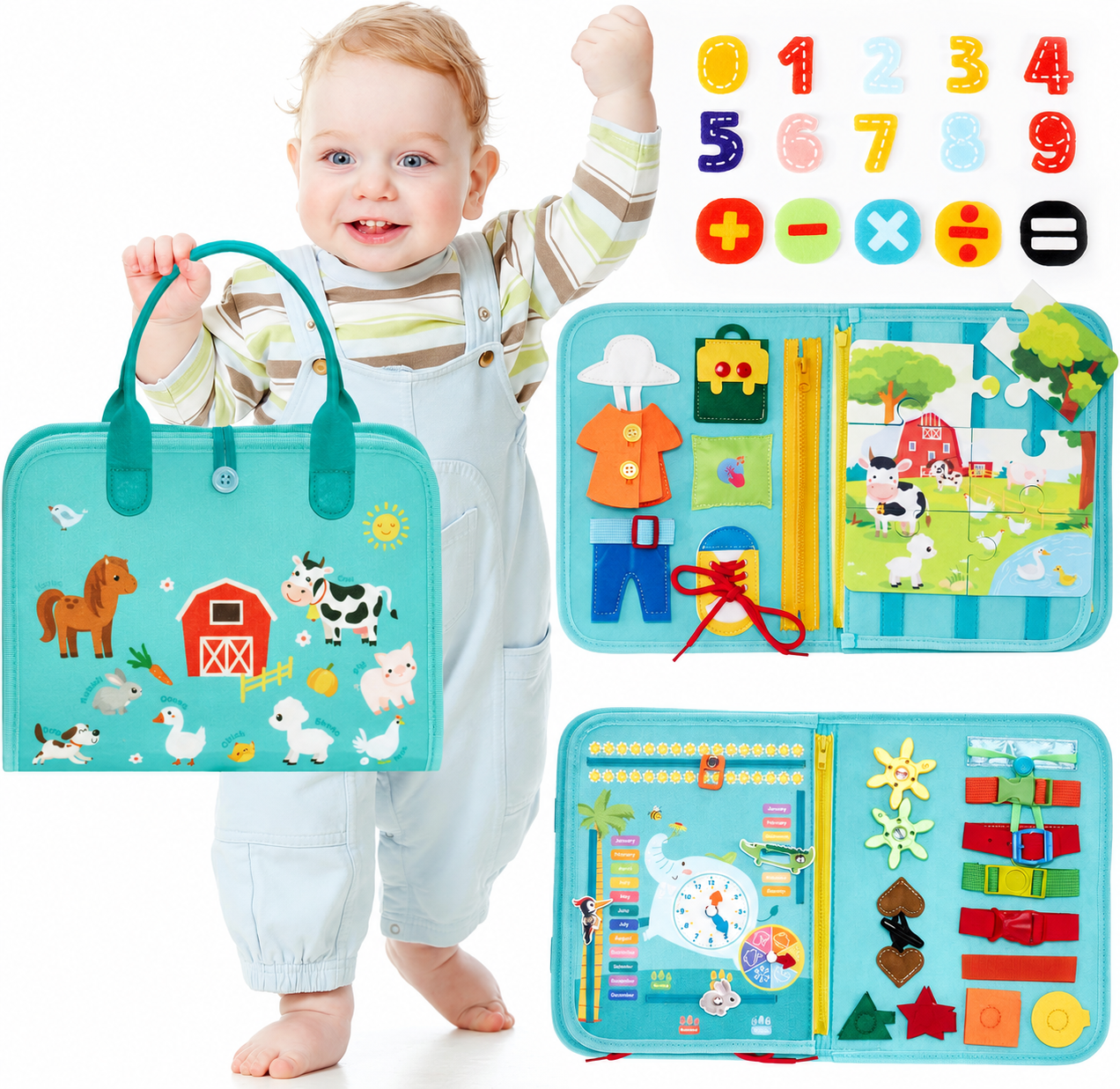 Busy Board Montessori Toys 3 Year Old Girl Gifts 3rd Bithday Idea
