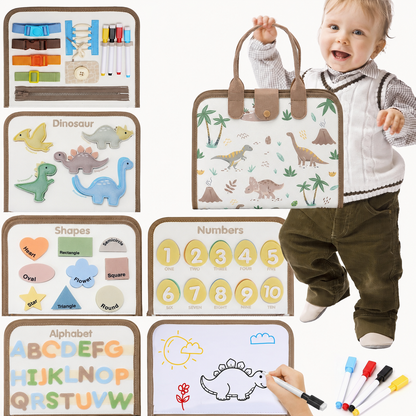Montessori Busy Board | 8-in-1 Learning Activities