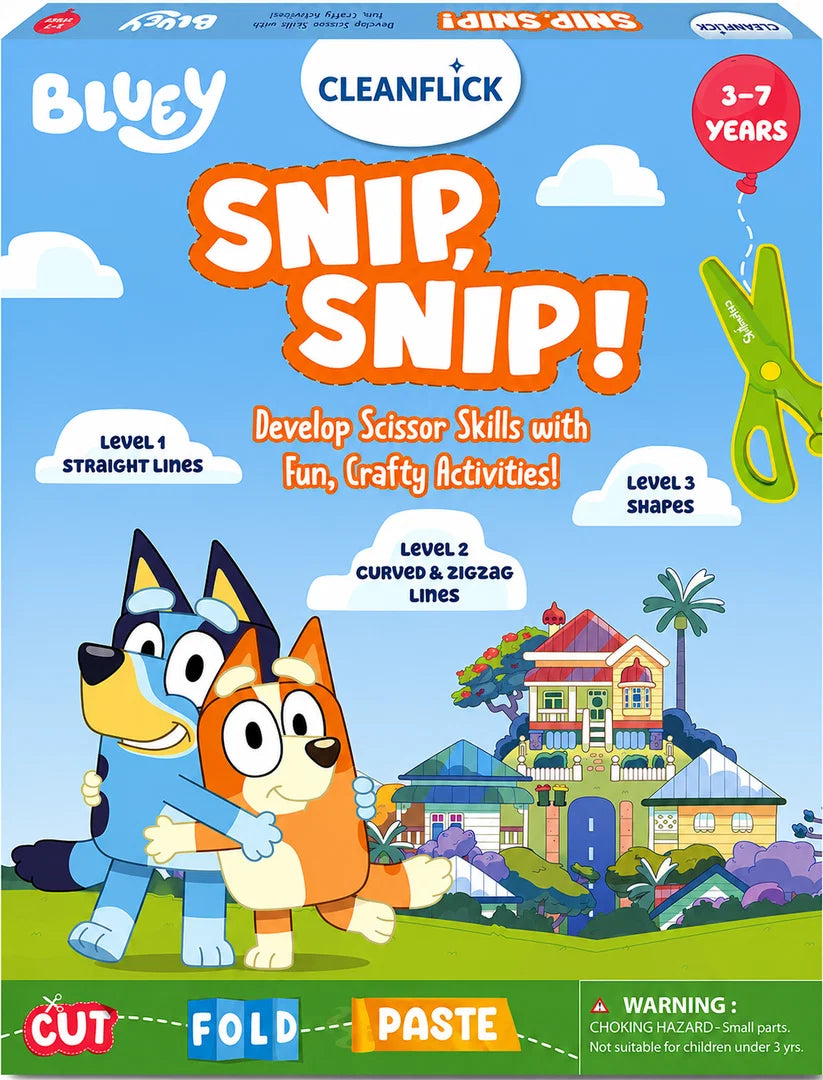Cleanflick Snip Snip™ Scissor Skills Bundle | 3-in-1 Activity Set