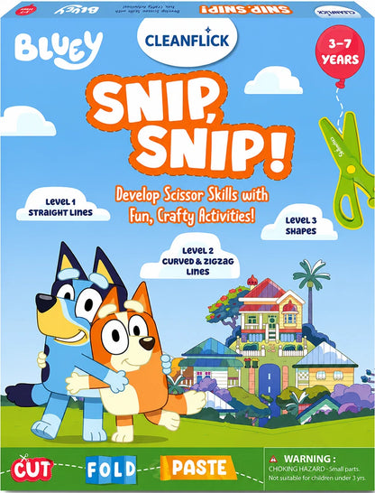 Cleanflick Snip Snip™ Scissor Skills Bundle | 3-in-1 Activity Set