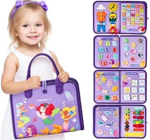 Busy Board Montessori Toys 3 Year Old Girl Gifts 3rd Bithday Idea