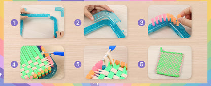 DIY Weaving Loom Kit for Kids – 1000 Colorful Craft Loops