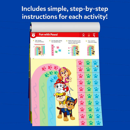 Cleanflick Scissor Skills Activity Book - Snip Snip, 25 Cutting Activities for Preschoolers, Felt Craft Kit, 2 Child-Safe Scissors, Fine Motor Skills, Screen-Free Fun, Gifts for Kids Ages 3-7