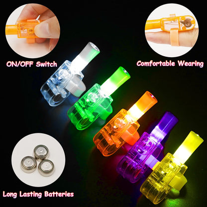 40-Pack Halloween Finger Projection Lights – Assorted Halloween Designs