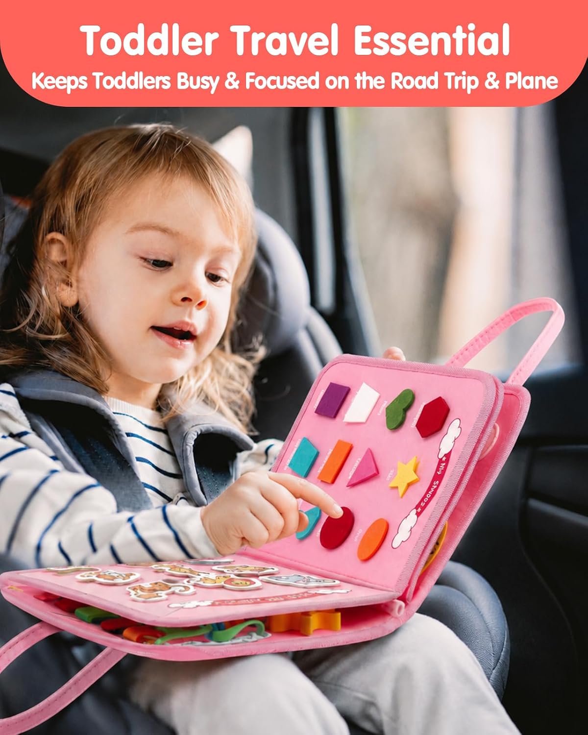 Busy Board Montessori Toys 3 Year Old Girl Gifts 3rd Bithday Idea