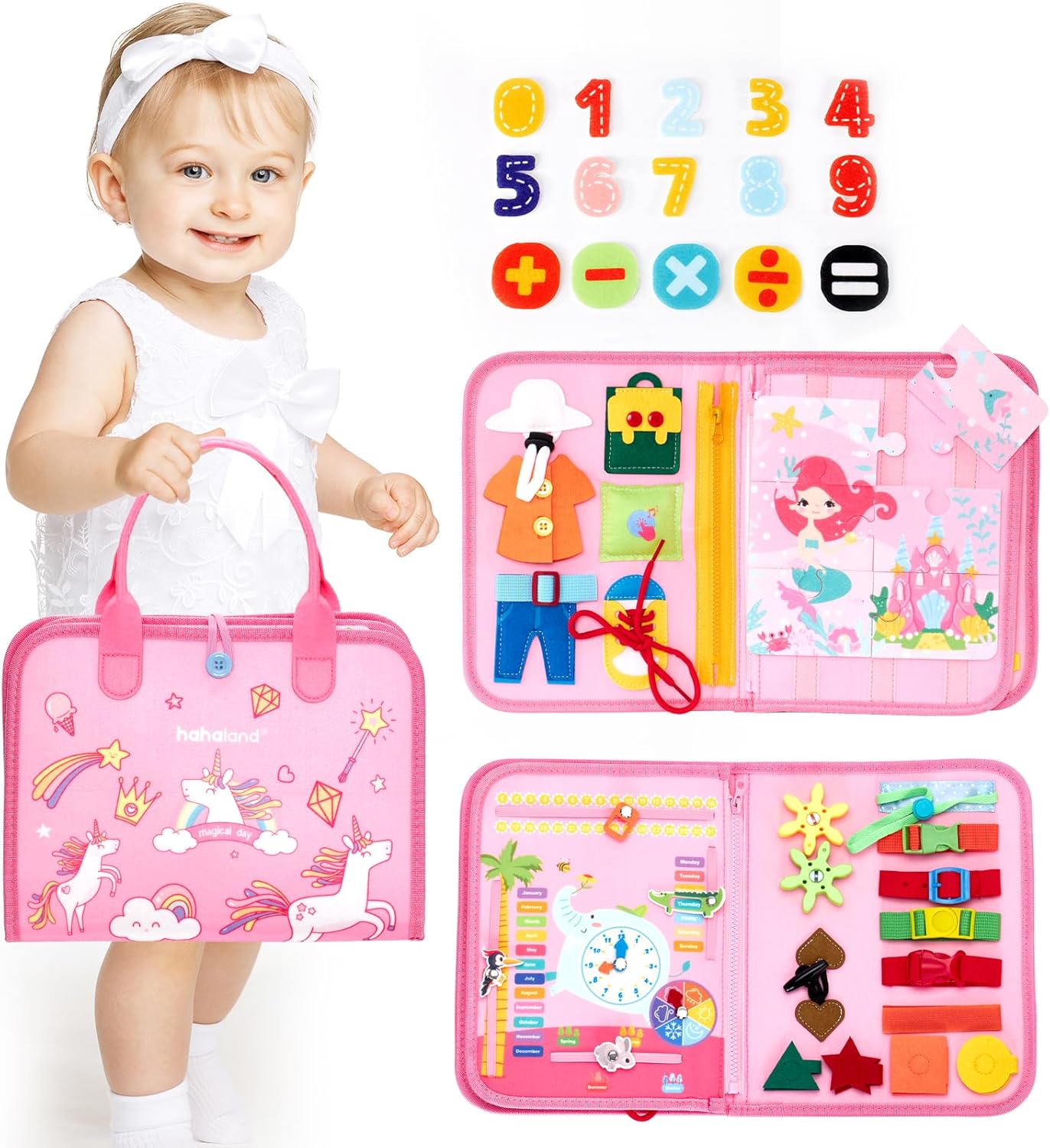 Busy Board Montessori Toys 3 Year Old Girl Gifts 3rd Bithday Idea