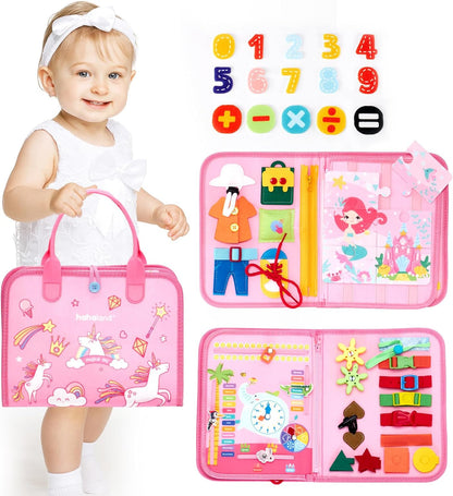 Busy Board Montessori Toys 3 Year Old Girl Gifts 3rd Bithday Idea