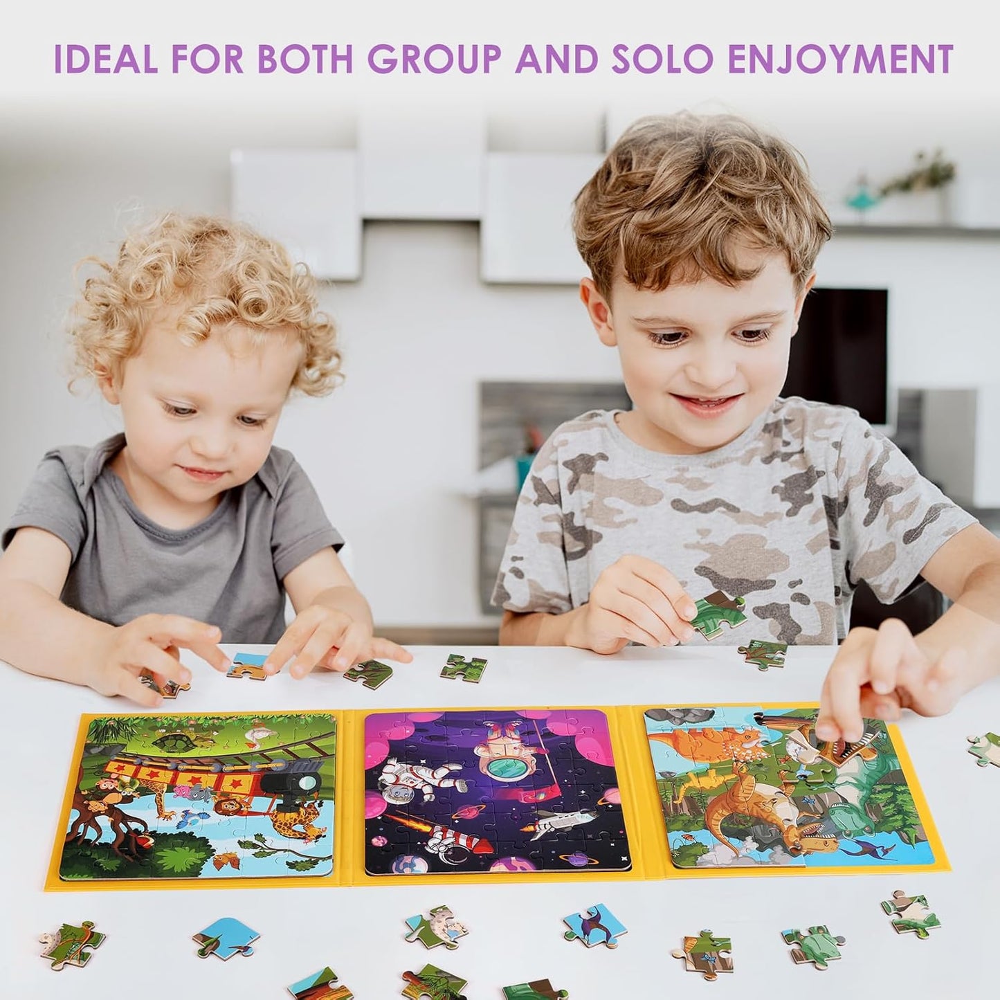 Magnetic Puzzles for Kids Ages 4-6, 36-Piece Preschooler Travel Toys Princess Puzzles Ages 3-5, Educational Learning Magnets, Ideal Road Trip Activities Toys for 3 4 5 6 Girls