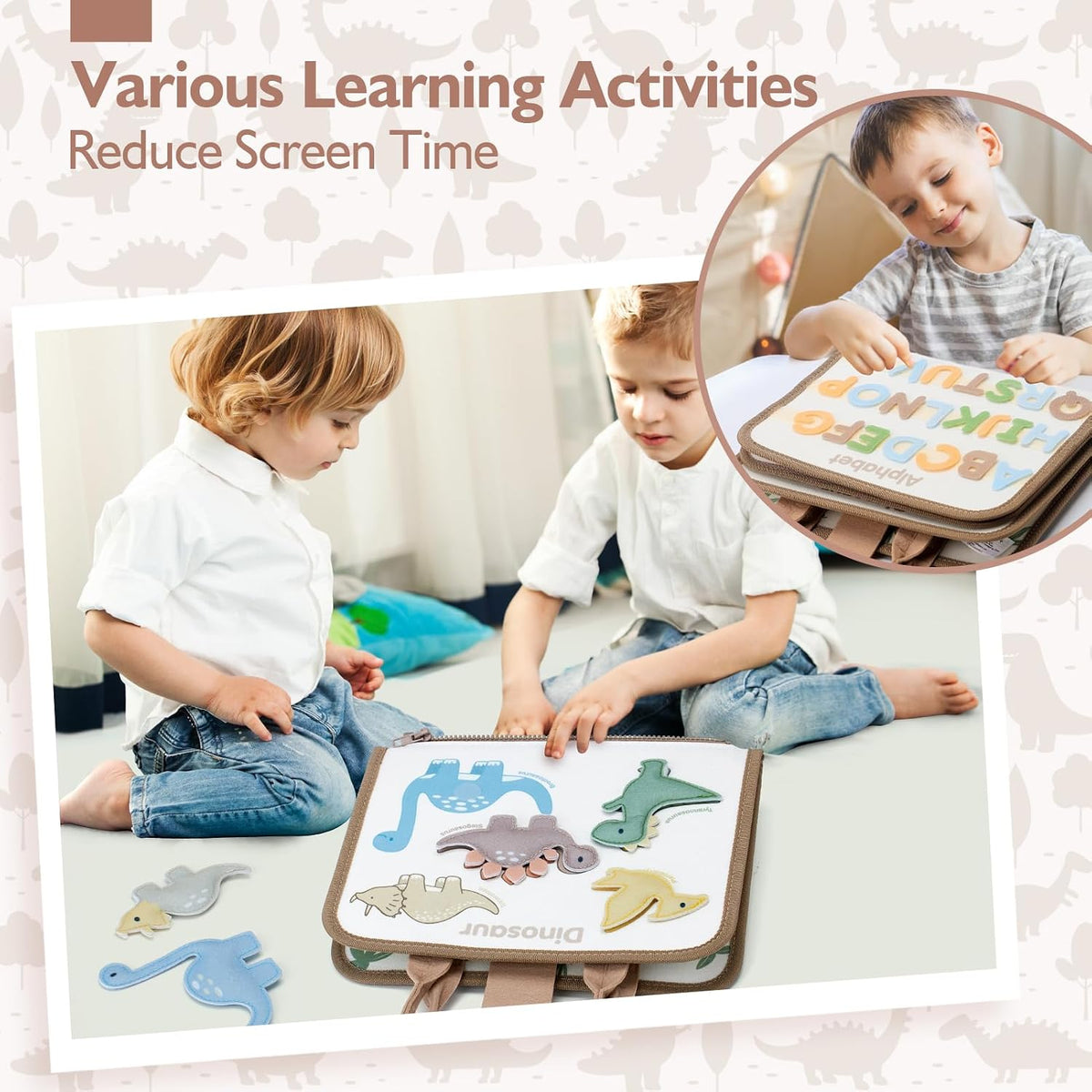 Montessori Busy Board | 8-in-1 Learning Activities