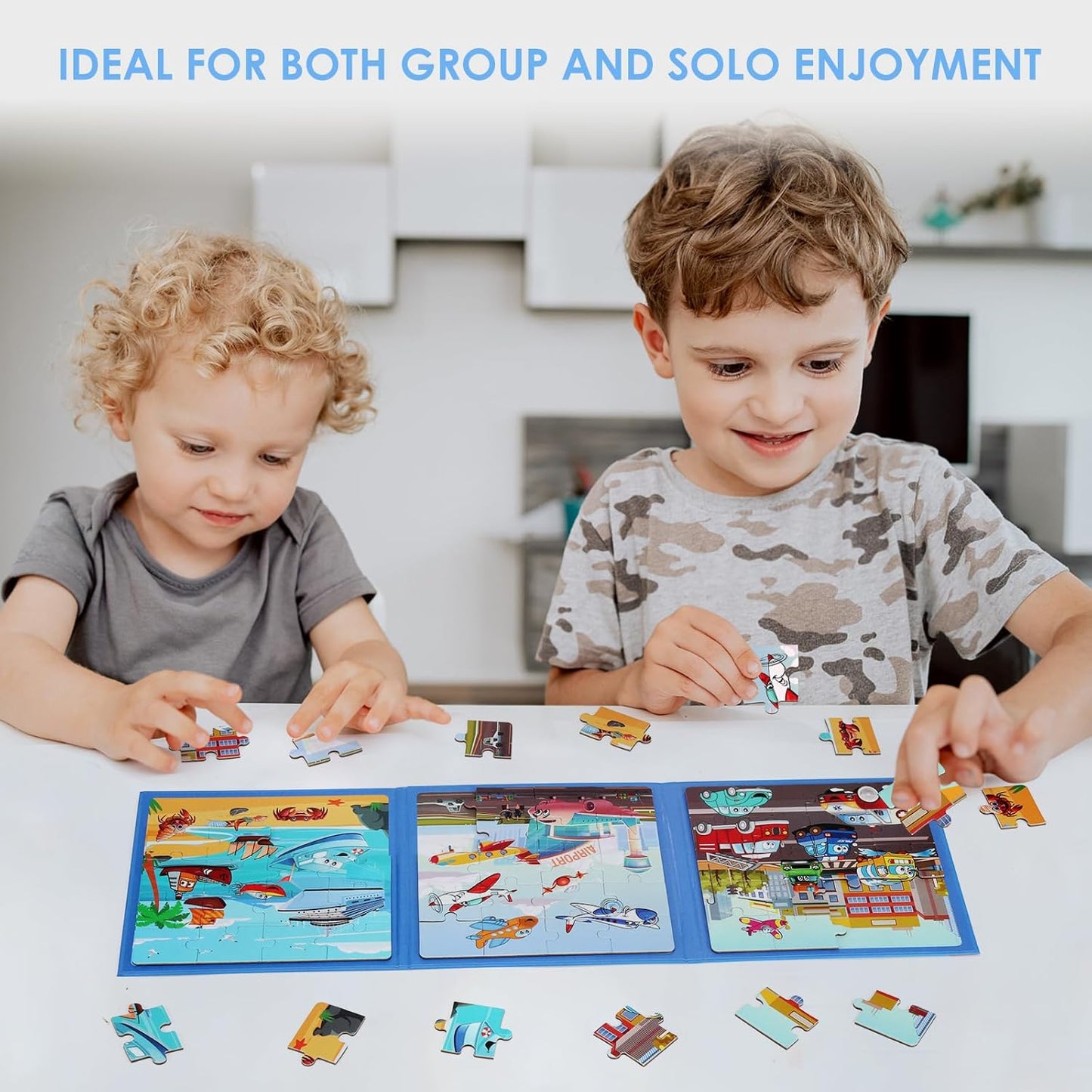 Magnetic Puzzles for Kids Ages 4-6, 36-Piece Preschooler Travel Toys Princess Puzzles Ages 3-5, Educational Learning Magnets, Ideal Road Trip Activities Toys for 3 4 5 6 Girls