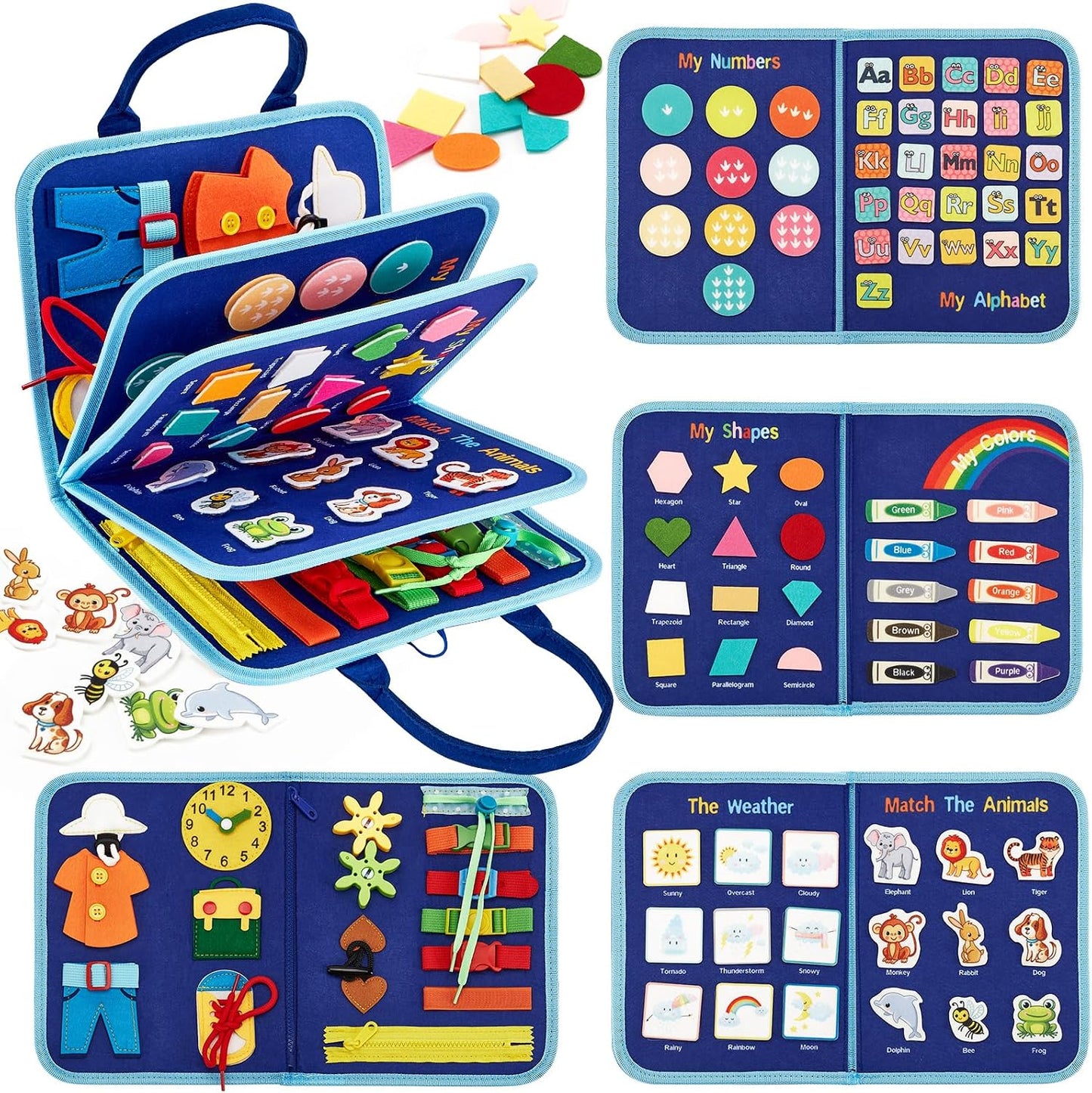 Busy Board Montessori Toys 3 Year Old Girl Gifts 3rd Bithday Idea