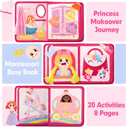 Busy Board Montessori Toys 3 Year Old Girl Gifts 3rd Bithday Idea