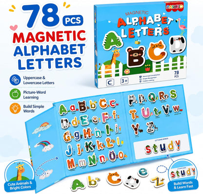 Magnetic Puzzles for Kids Ages 4-6, 36-Piece Preschooler Travel Toys Princess Puzzles Ages 3-5, Educational Learning Magnets, Ideal Road Trip Activities Toys for 3 4 5 6 Girls