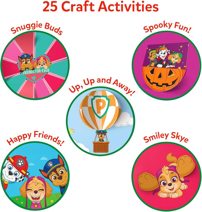 Cleanflick Scissor Skills Activity Book - Snip Snip, 25 Cutting Activities for Preschoolers, Felt Craft Kit, 2 Child-Safe Scissors, Fine Motor Skills, Screen-Free Fun, Gifts for Kids Ages 3-7