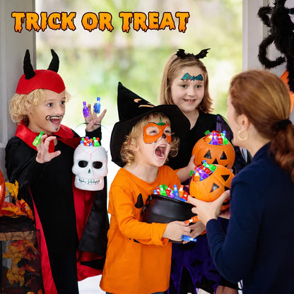 40-Pack Halloween Finger Projection Lights – Assorted Halloween Designs