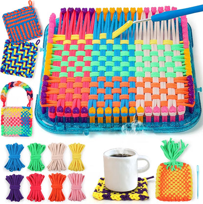 DIY Weaving Loom Kit for Kids – 1000 Colorful Craft Loops