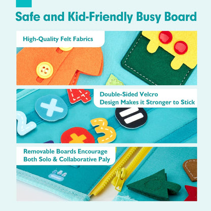 Busy Board Montessori Toys 3 Year Old Girl Gifts 3rd Bithday Idea