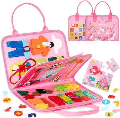 Busy Board Montessori Toys 3 Year Old Girl Gifts 3rd Bithday Idea