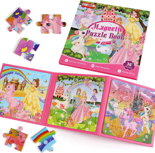 3-Pack Magnetic Jigsaw Puzzles – 20 & 36 Pieces