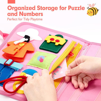 Busy Board Montessori Toys 3 Year Old Girl Gifts 3rd Bithday Idea