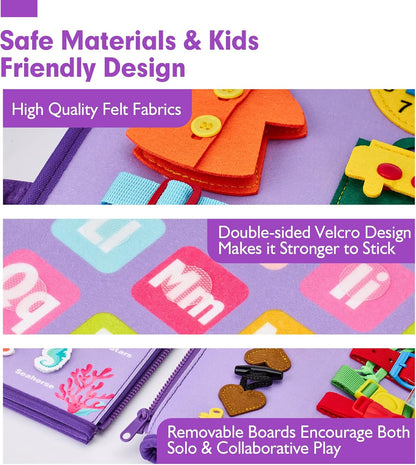Busy Board Montessori Toys 3 Year Old Girl Gifts 3rd Bithday Idea