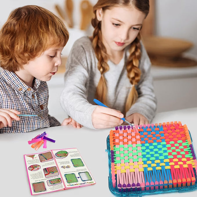DIY Weaving Loom Kit for Kids – 1000 Colorful Craft Loops