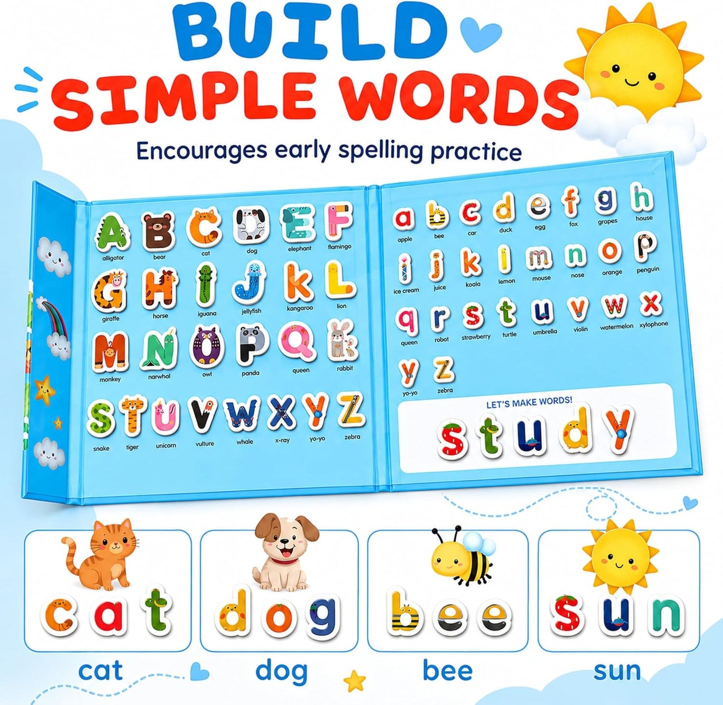 Magnetic Puzzles for Kids Ages 4-6, 36-Piece Preschooler Travel Toys Princess Puzzles Ages 3-5, Educational Learning Magnets, Ideal Road Trip Activities Toys for 3 4 5 6 Girls