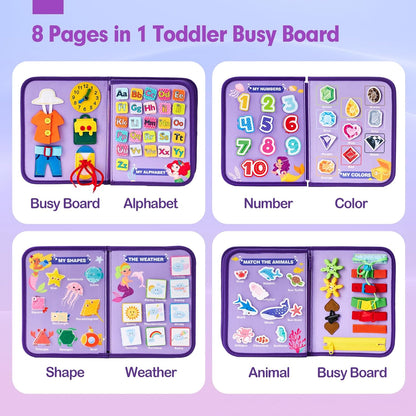 Busy Board Montessori Toys 3 Year Old Girl Gifts 3rd Bithday Idea