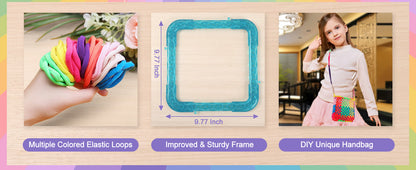 DIY Weaving Loom Kit for Kids – 1000 Colorful Craft Loops