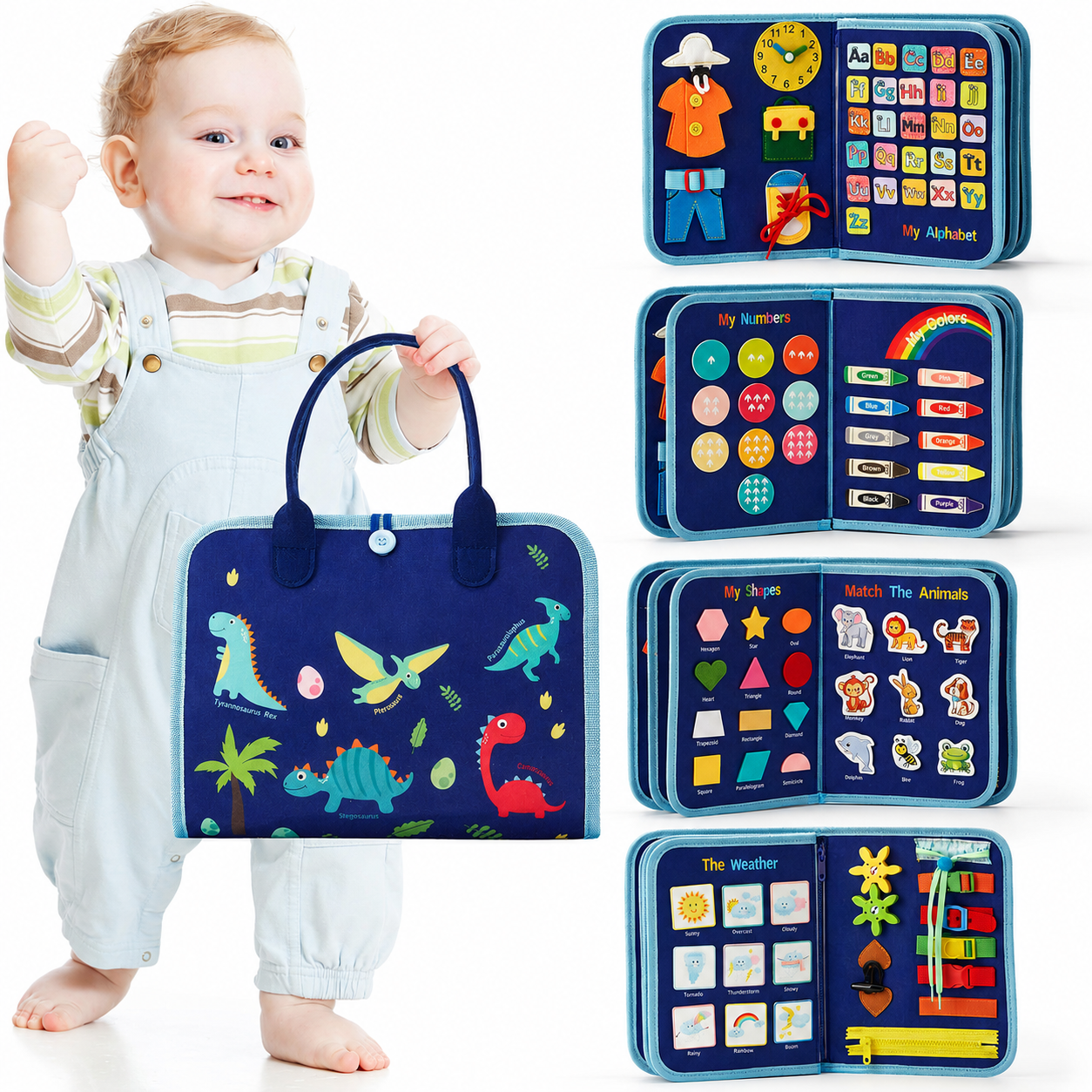 Busy Board Montessori Toys 3 Year Old Girl Gifts 3rd Bithday Idea