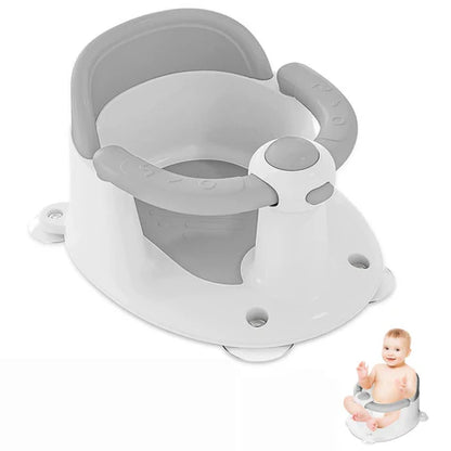 Baby Bath Seat for Babies 6 Months & Up, Bath Seats for Babies Sitting Up, 3 Baby Bath Toys, Open Design, Non-Slip, Compact Toddler Bath Seat