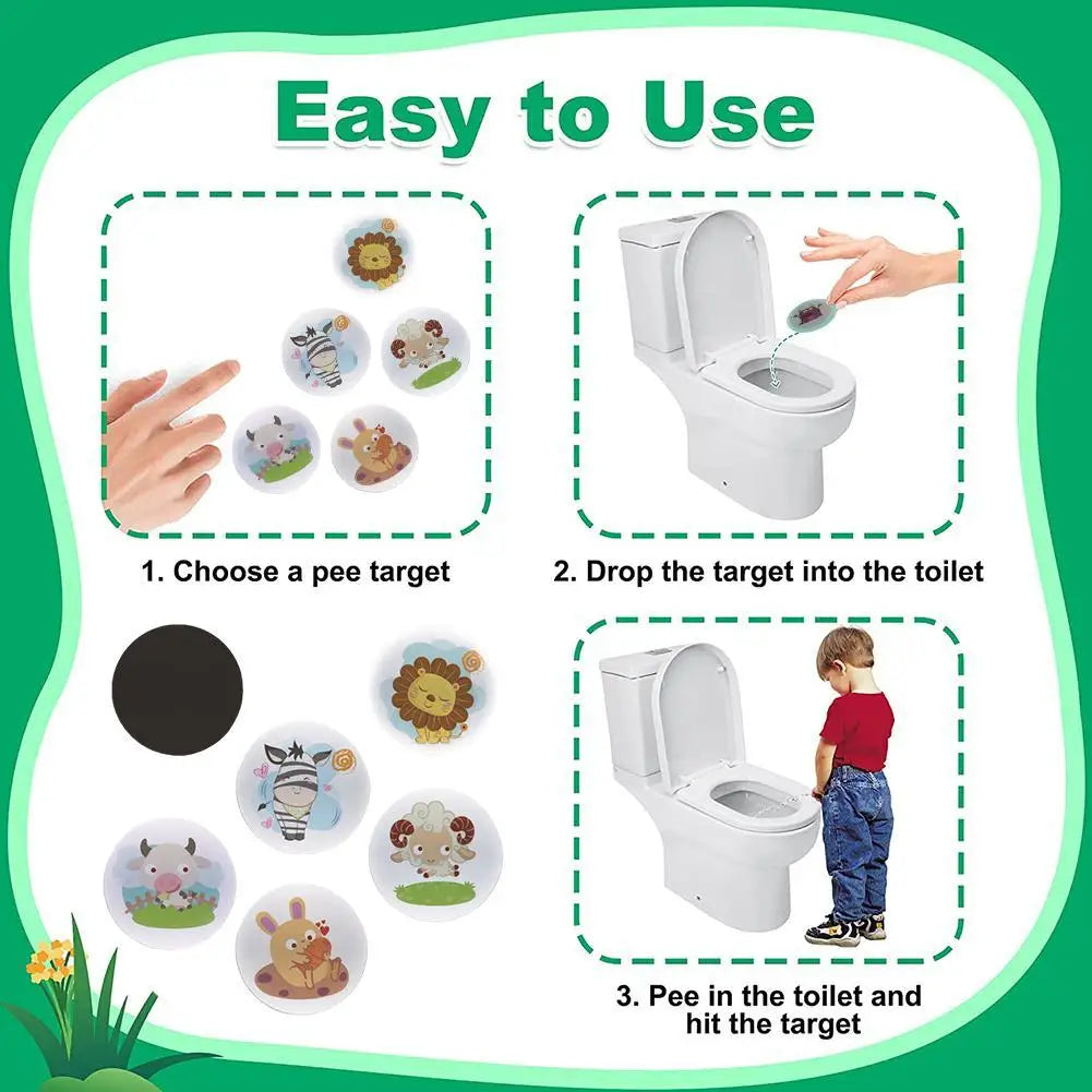 5PCS Color Changing Toilet Sticker Toddler Potty Training Toilet Color Changing Toilet Sticker Potty Training Seat Magic Sticker