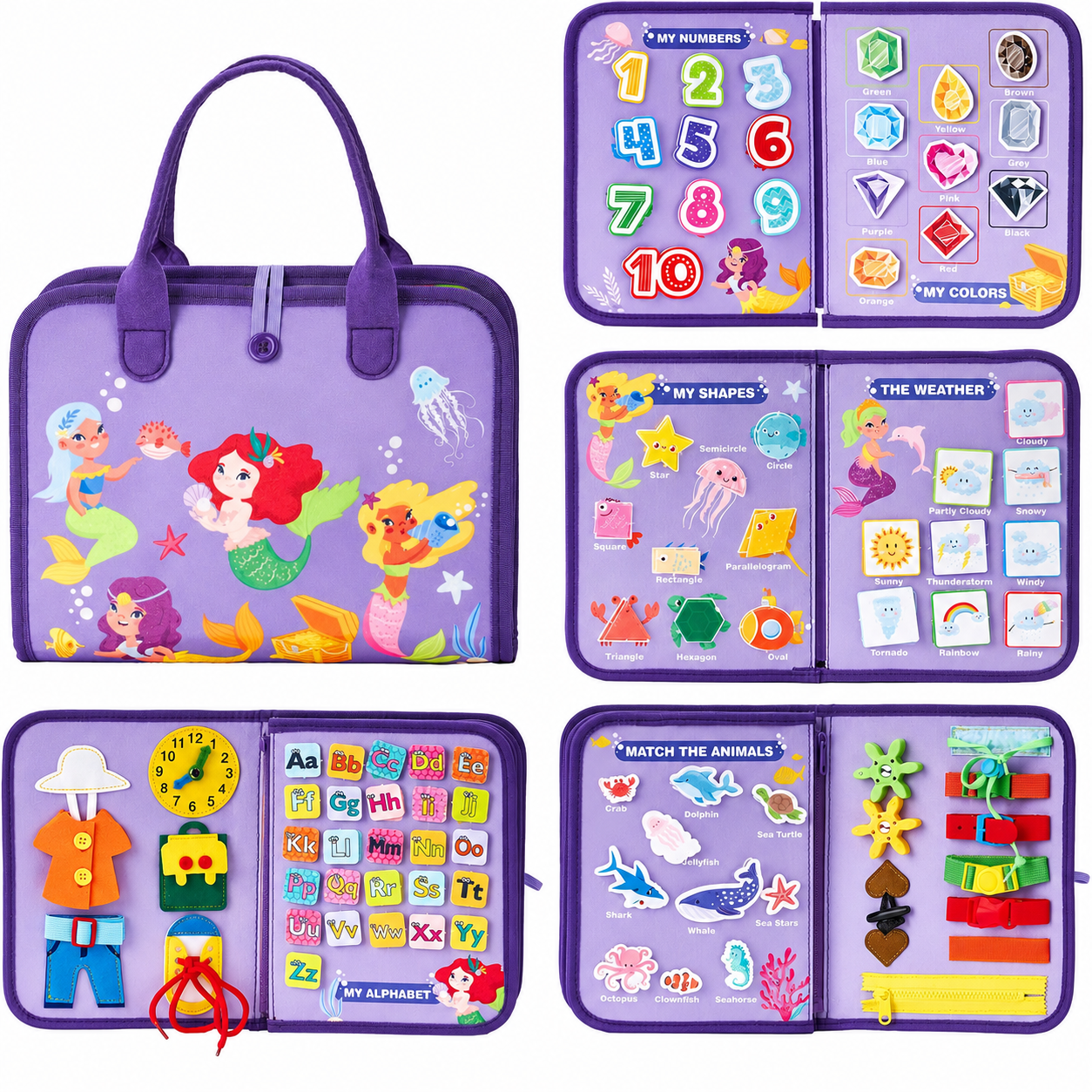 Busy Board Montessori Toys 3 Year Old Girl Gifts 3rd Bithday Idea