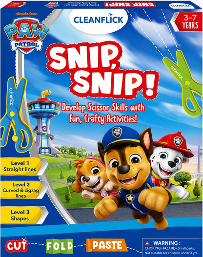 Cleanflick Snip Snip™ Scissor Skills Bundle | 3-in-1 Activity Set