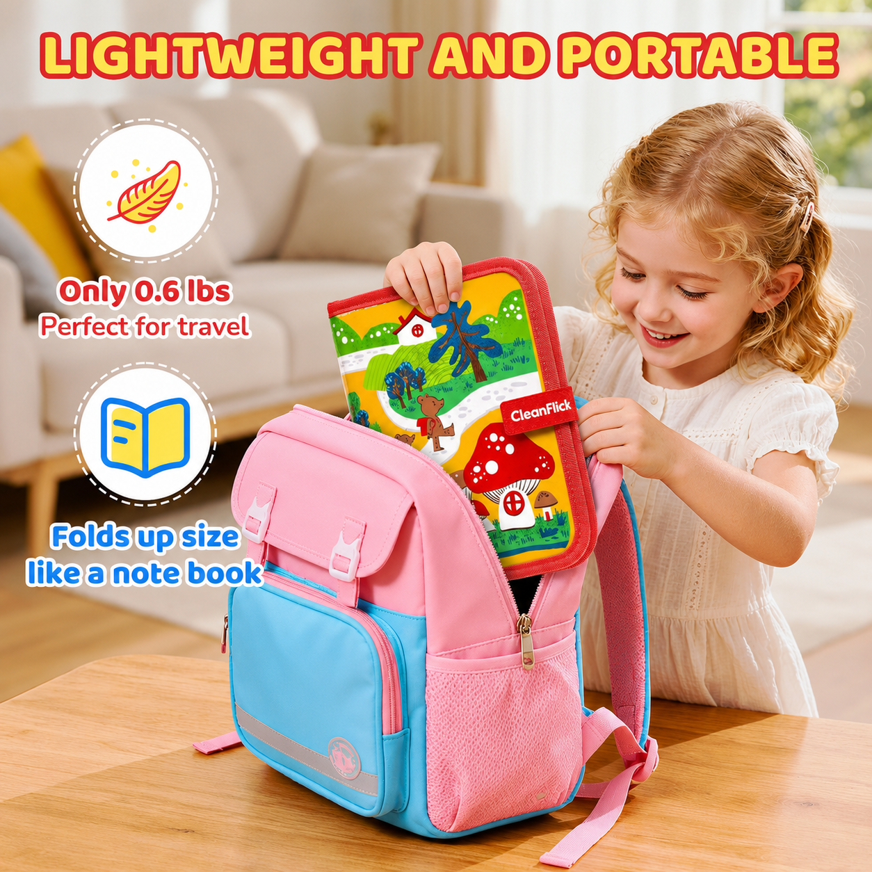 10" Dry Erase Board Kit – Dual-Sided, 6 Markers & Case